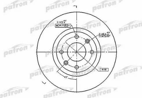 Patron PBD4183 - Brake Disc autospares.lv