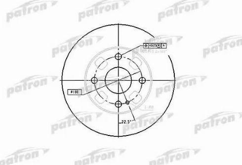 Patron PBD4120 - Brake Disc autospares.lv