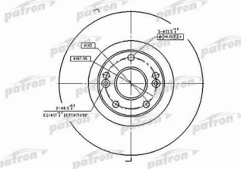 Patron PBD4179 - Brake Disc autospares.lv