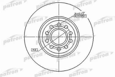 Patron PBD4262 - Brake Disc autospares.lv