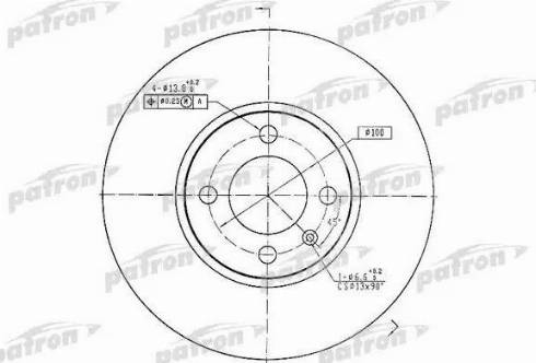 Patron PBD1532 - Brake Disc autospares.lv