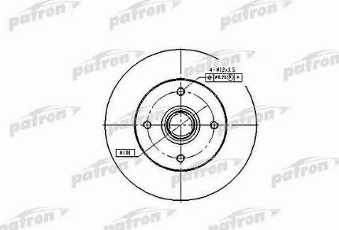 Patron PBD1529 - Brake Disc autospares.lv