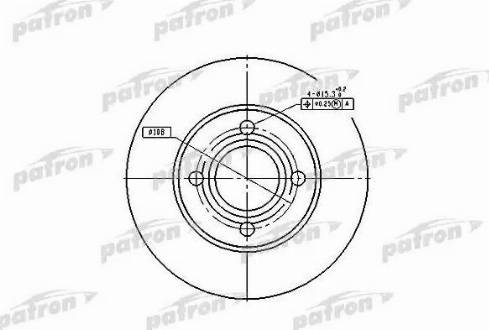 Patron PBD1521 - Brake Disc autospares.lv