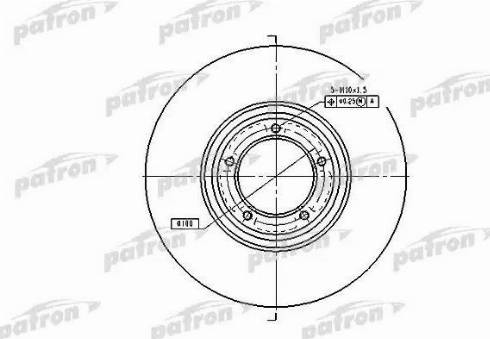 Patron PBD1642 - Brake Disc autospares.lv