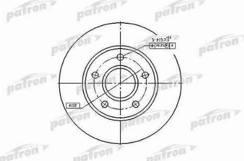 Patron PBD1647 - Brake Disc autospares.lv