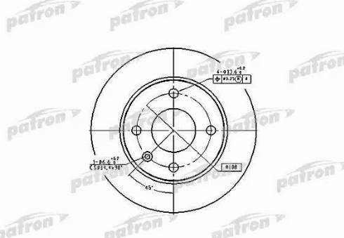 Patron PBD1650 - Brake Disc autospares.lv