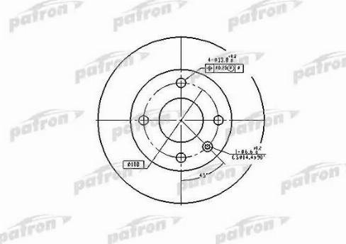 Patron PBD1658 - Brake Disc autospares.lv