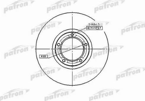 Patron PBD1653 - Brake Disc autospares.lv