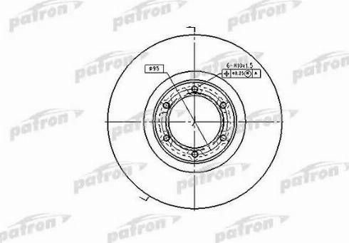 Patron PBD1002 - Brake Disc autospares.lv