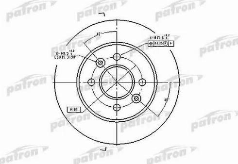 Patron PBD1030 - Brake Disc autospares.lv