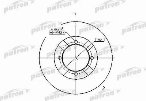 Patron PBD3095 - Brake Disc autospares.lv