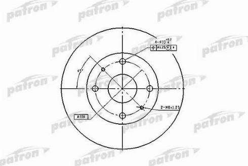 Patron PBD2576 - Brake Disc autospares.lv