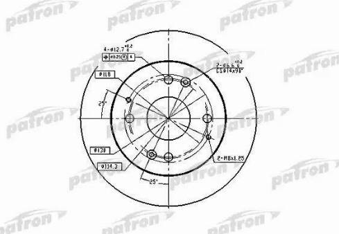 Patron PBD2669 - Brake Disc autospares.lv