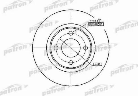 Patron PBD2601 - Brake Disc autospares.lv