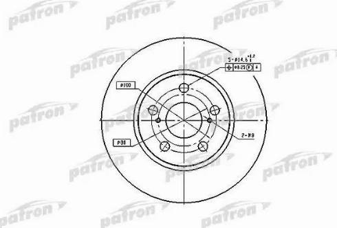 Patron PBD2683 - Brake Disc autospares.lv