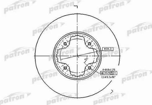 Patron PBD2679 - Brake Disc autospares.lv