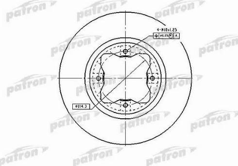 Patron PBD2024 - Brake Disc autospares.lv