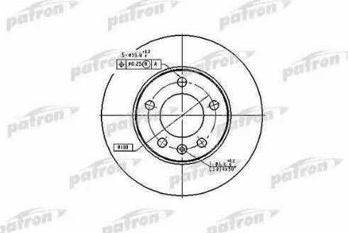 Patron PBD2805 - Brake Disc autospares.lv