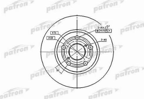 Patron PBD2742 - Brake Disc autospares.lv