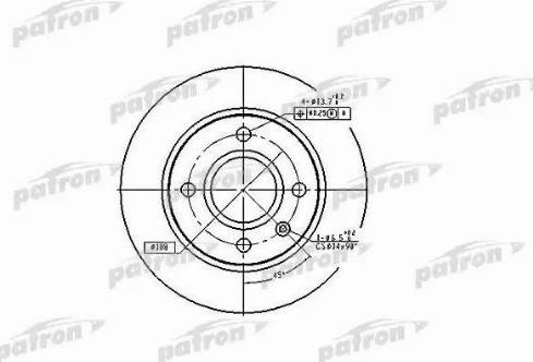 Patron PBD2753 - Brake Disc autospares.lv