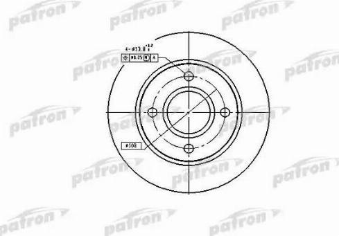 Patron PBD2752 - Brake Disc autospares.lv