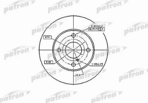 Patron PBD2719 - Brake Disc autospares.lv