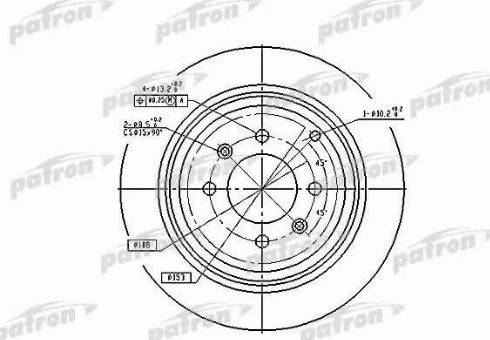 Patron PBD2781 - Brake Disc autospares.lv