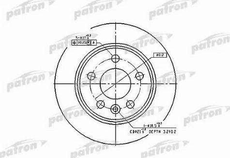 Patron PBD2777 - Brake Disc autospares.lv