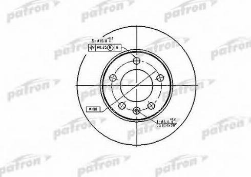 Patron PBD7027 - Brake Disc autospares.lv