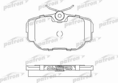 Patron PBP981 - Brake Pad Set, disc brake autospares.lv