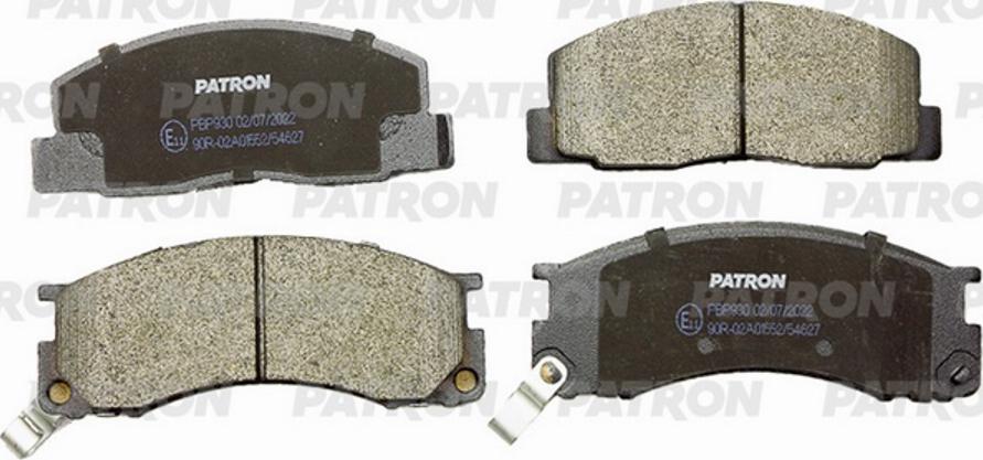 Patron PBP930 - Brake Pad Set, disc brake autospares.lv