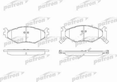 Patron PBP977 - Brake Pad Set, disc brake autospares.lv