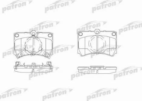 Patron PBP487 - Brake Pad Set, disc brake autospares.lv