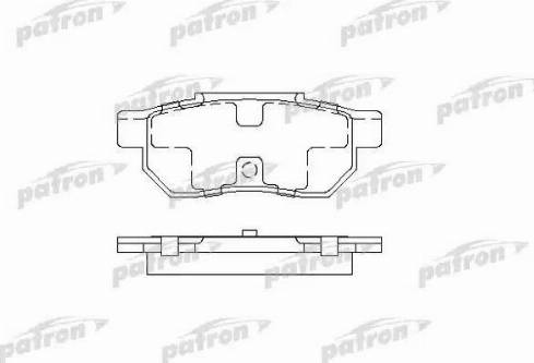 Patron PBP472 - Brake Pad Set, disc brake autospares.lv