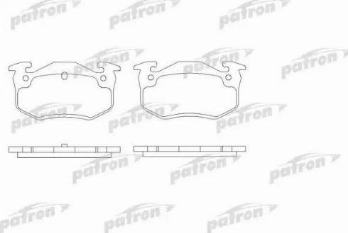 Patron PBP877 - Brake Pad Set, disc brake autospares.lv