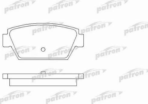 Patron PBP507 - Brake Pad Set, disc brake autospares.lv