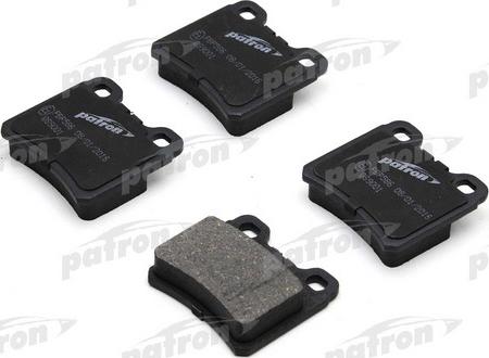 Patron PBP586 - Brake Pad Set, disc brake autospares.lv