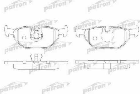 Patron PBP578 - Brake Pad Set, disc brake autospares.lv