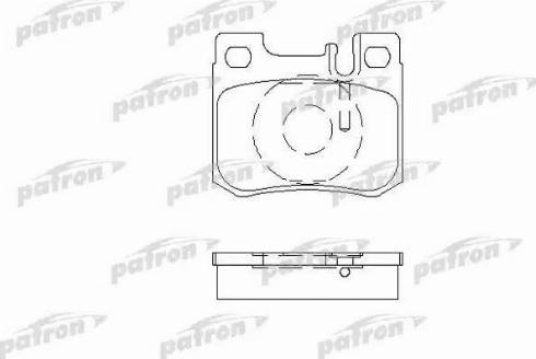 Patron PBP693 - Brake Pad Set, disc brake autospares.lv