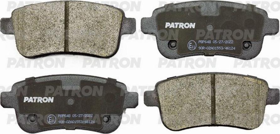 Patron PBP648 - Brake Shoe Set, parking brake autospares.lv