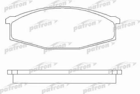 Patron PBP643 - Brake Pad Set, disc brake autospares.lv