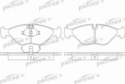 Patron PBP670 - Brake Pad Set, disc brake autospares.lv