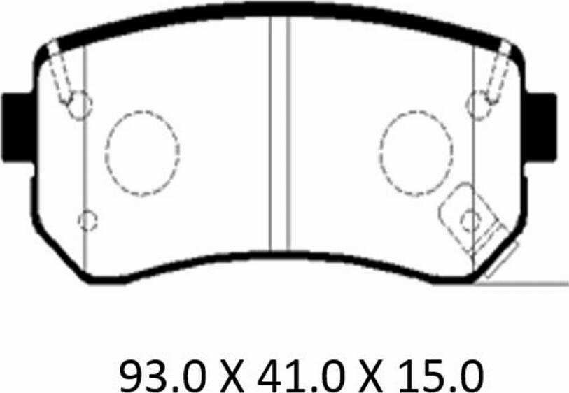 Patron PBP099KOR - Brake Pad Set, disc brake autospares.lv