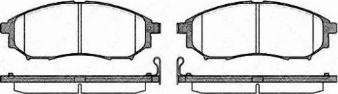 Patron PBP046 - Brake Pad Set, disc brake autospares.lv