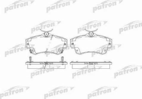 Patron PBP1442 - Brake Pad Set, disc brake autospares.lv