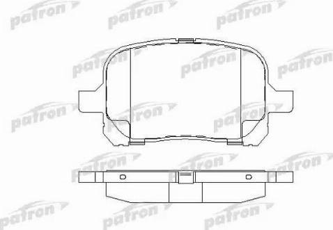 Patron PBP1437 - Brake Pad Set, disc brake autospares.lv