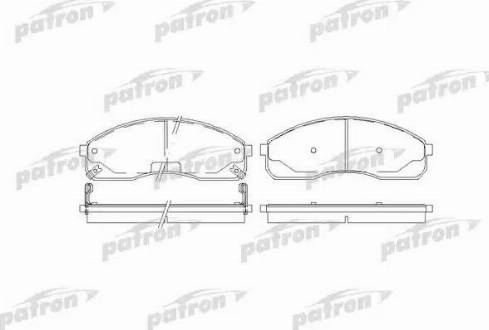 Patron PBP1595 - Brake Pad Set, disc brake autospares.lv