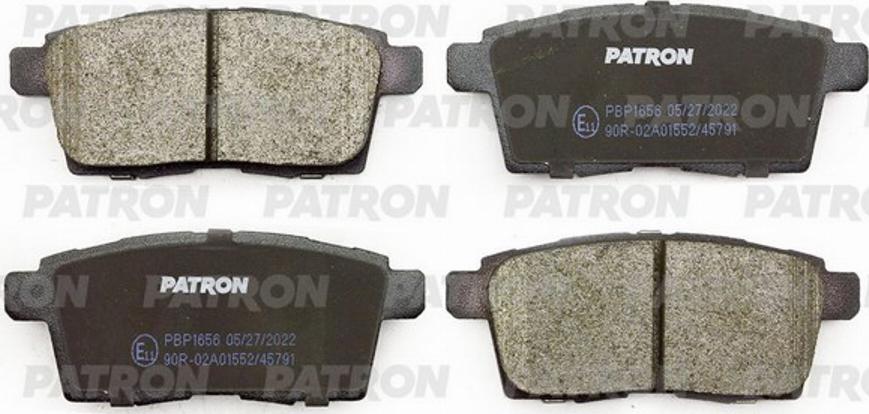 Patron PBP1656 - Brake Pad Set, disc brake autospares.lv