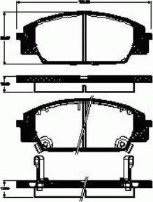 Protechnic PRP0890 - Brake Pad Set, disc brake autospares.lv