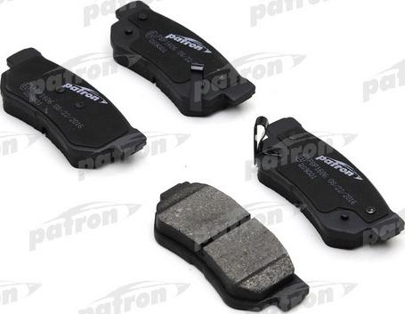 Patron PBP1606 - Brake Pad Set, disc brake autospares.lv